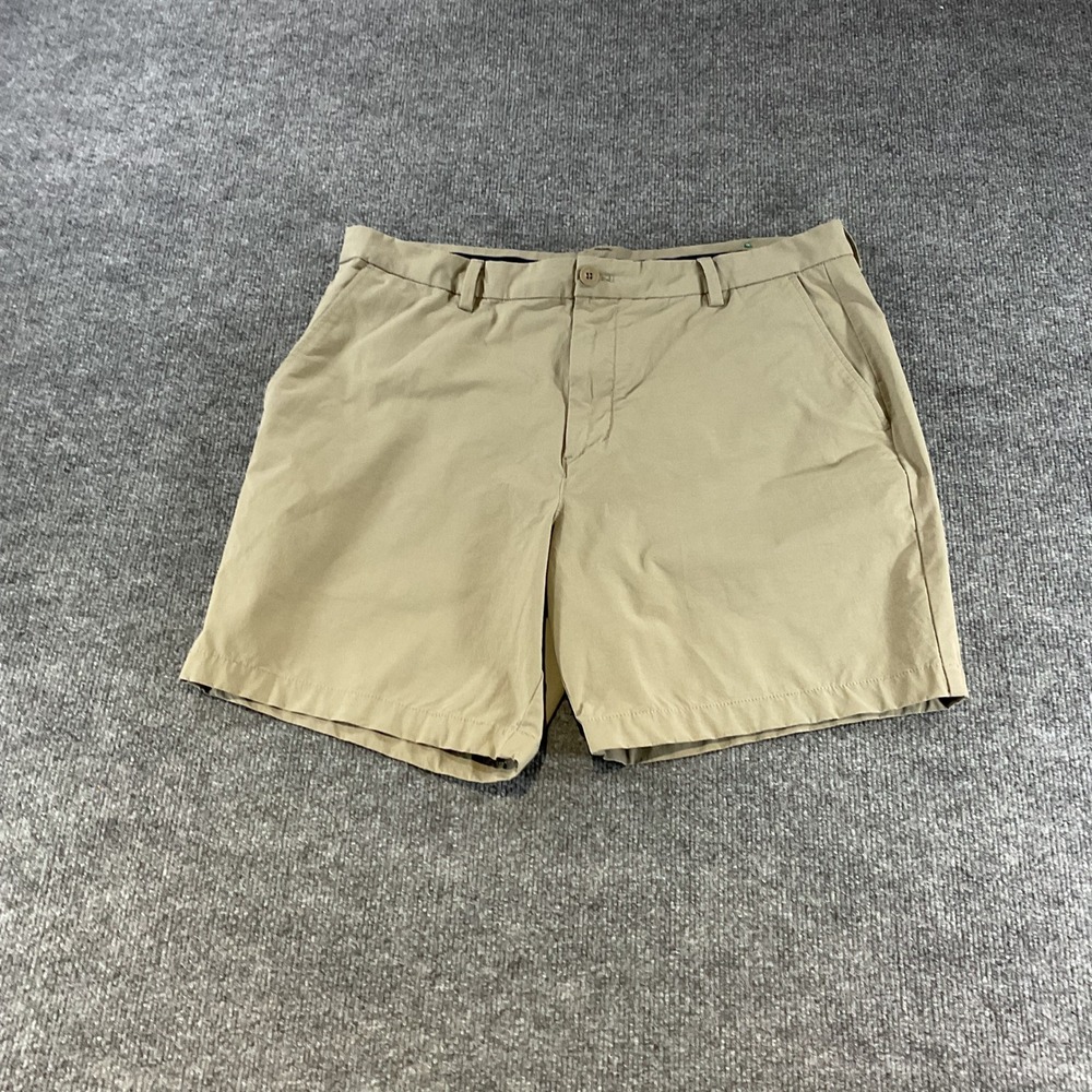 Vineyard Vines OTG On-The-Go Shorts Mens 36 Khaki Tan Performance Stretch Golf